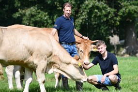 Jarno Lansink en zoon Jort